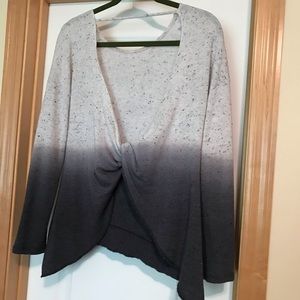 Boutique sweater, low back